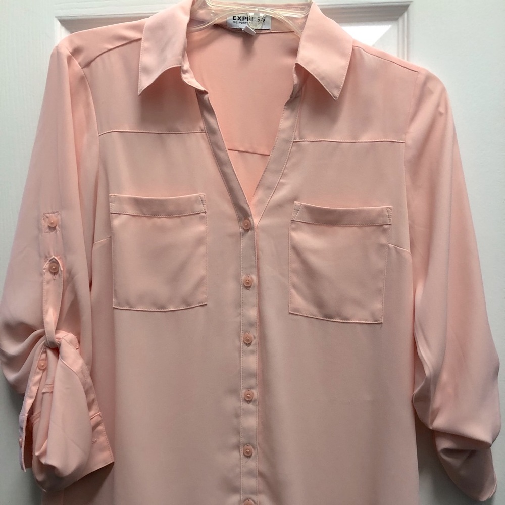 Express Button Down Portfolio Blouse S